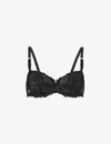 Chantelle Womens 011 Black Champs Elysées Embroidered Balconette Bra In Black