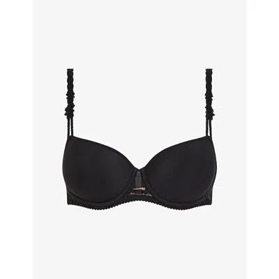 Chantelle Womens Black Idyll Half-cup Memory Bra 34dd