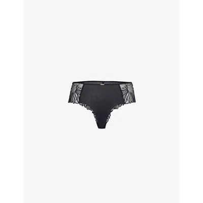 Chantelle Womens Legend Lace Stretch-woven Briefs Black