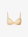 Chantelle Womens Beige Basic Invisible Memory Foam Stretch-jersey T-shirt Bra In Beige