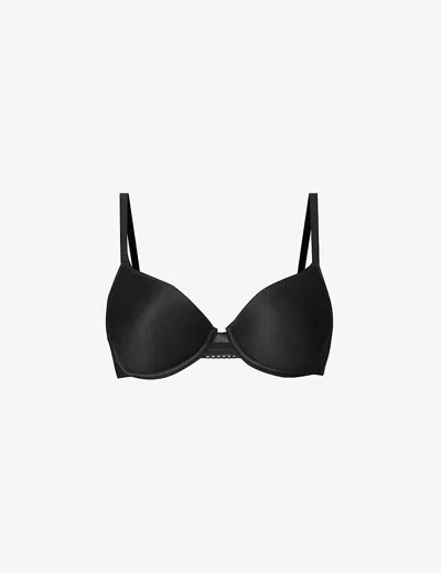 CHANTELLE WOMENS BLACK C JOLIE SMOOTH MEMORY FOAM T-SHIRT BRA,62893399