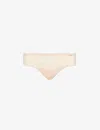 Chantelle Womens Golden Beige Festivite Tanga Brief In Golden Beige