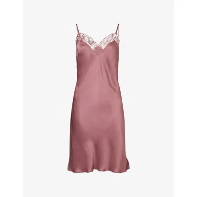 Chantelle Womens  Legend Satin Chemise In Pink