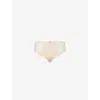 Chantelle Womens  Origins Mid-rise Lace Hipster Briefs In Golden Beige