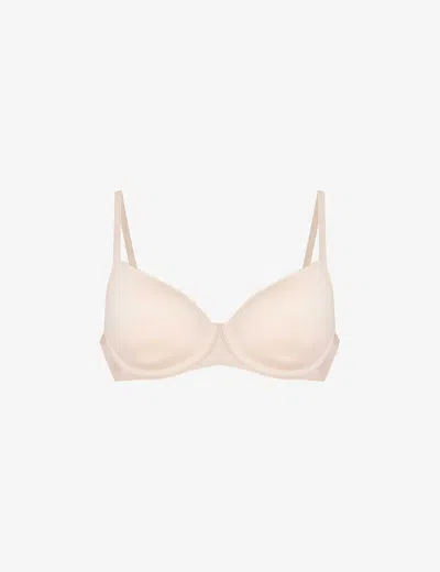 Chantelle Pure Light Spacer Bra In Golden Beige