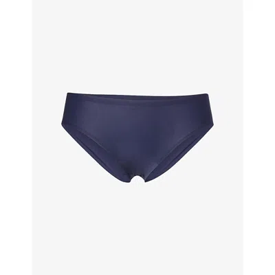 Chantelle Womens Ultramarine Blue Softstretch Brazilian Briefs