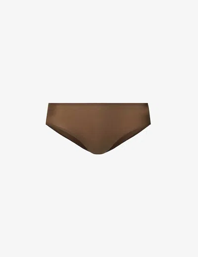 Chantelle Womens Cocoa Soft Stretch High-rise Stretch-woven Briefs