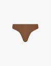Chantelle Womens Cocoa Soft Stretch High-rise Stretch-woven Thong In Cocoa