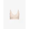 Chantelle Womens Golden Beige Lab Softstretch Power Non-wired Bra In Brown
