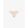 Chantelle Womens Golden Beige Romance Lace Thong In Brown