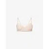 Chantelle Womens Golden Beige Romance Underwired Stretch-lace Bra 34dd In Brown