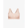 CHANTELLE SOFT STRETCH ABSTRACT-PATTERN STRETCH-WOVEN BRA