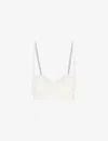 Chantelle Womens Ivory Champs Elysées Embroidered Balconette Bra 38dd In Ivory (cream)
