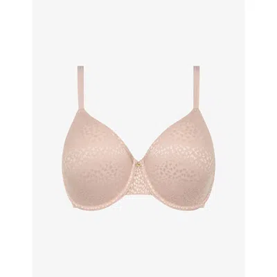 Chantelle Womens Magique Covering Moulded Underwired Bra Soft Pink