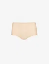 Chantelle Ladies Nude Cotton Check Soft Stretch Jersey Shorts