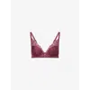 Chantelle Womens Sienna Legend Underwire Plunge Stretch-wovent-shirt Bra In Brown