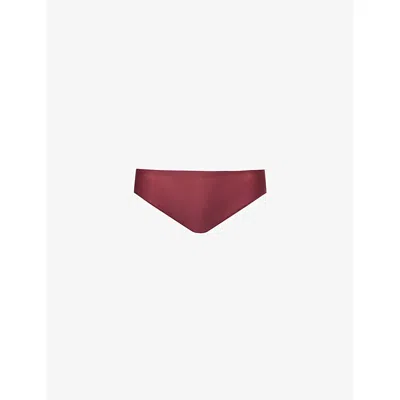 Chantelle Womens Sienna Softstretch Brazilian Briefs In Burgundy
