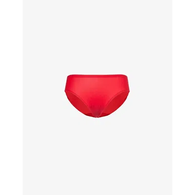 Chantelle Womens Soft Brazilian Stretch-woven Briefs Poppy Red