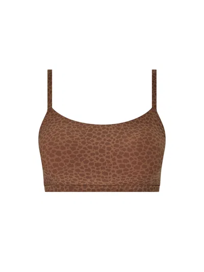 Chantelle Womens Soft Stretch Padded Bralette Brown