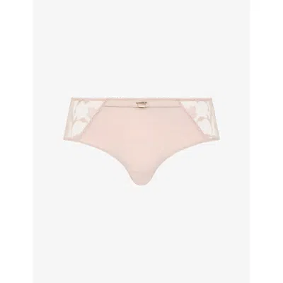 Chantelle Womens Taffeta Pink Idyll Hipster Jersey Briefs In Neutral