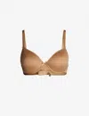 Chantelle Womens Toffee Basic Invisible Memory Foam T-shirt Bra In Toffee (brown)