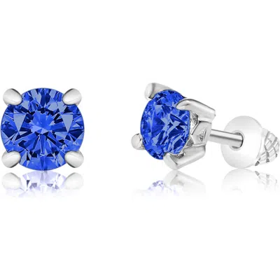 Chanteur Kids' Blue Crystal Stud Earrings