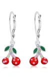 Chanteur Kids' Cherry Drop Earrings In Silver