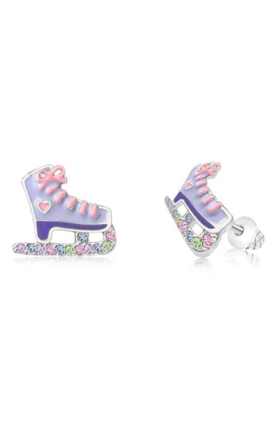 Chanteur Kids' Ice Skate Earrings In Blue