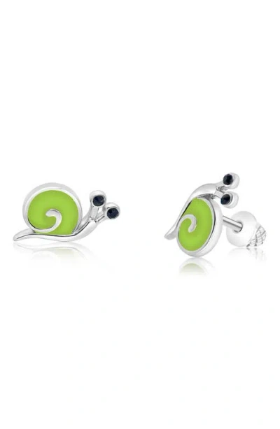 Chanteur Kids' Snail Stud Earrings In Gray