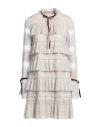Chaos For Moliera 2 Woman Mini Dress Beige Size Xs Polyester, Elastane In Beige