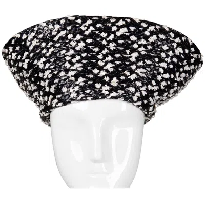 Pre-owned Chapeau Creations Unworn With Tags Vintage Ruth Kropveld For  Navy + White Hat