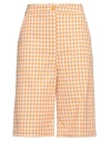 Chapeau Woman Shorts & Bermuda Shorts Orange Size 8 Cotton In Orange