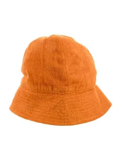 Pre-owned Chapeaux Motsch X Hermès Bucket Hat In Orange