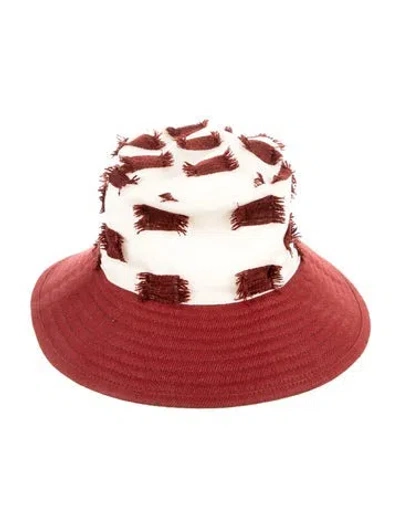 Pre-owned Chapeaux Motsch X Hermès Pattern Print Bucket Hat In Multi