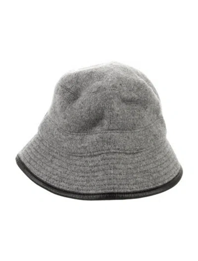 Pre-owned Chapeaux Motsch X Hermès Wool Bucket Hat In Gray