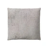 Chapel Hill Ava Solid Square Throw Pillow With Removable Cover In Light Gray