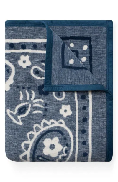 Chappywrap Blue Bandana Throw Blanket