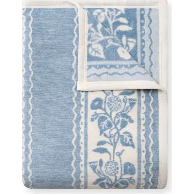 Chappywrap Clara Stripe Throw Blanket In Blue