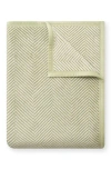Chappywrap Harborview Herringbone Throw Blanket In Green