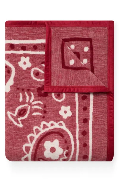 Chappywrap Red Bandana Throw Blanket