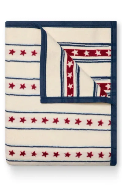 Chappywrap Stars & Stripes Throw Blanket In White