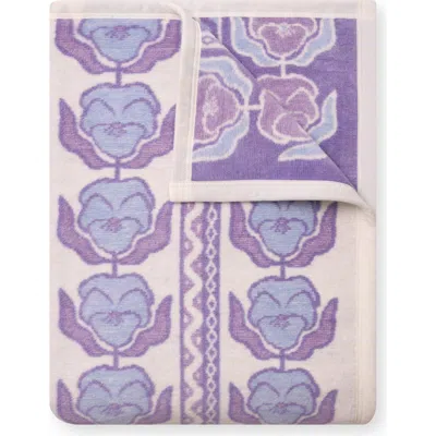 Chappywrap Violets Throw Blanket In Purple
