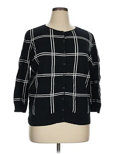 Pre-owned Chaps 3/4 Sleeve T-shirt In Black