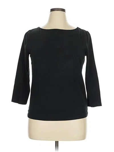 Pre-owned Chaps 3/4 Sleeve T-shirt In Black
