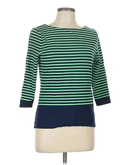 Pre-owned Chaps 3/4 Sleeve T-shirt In Green