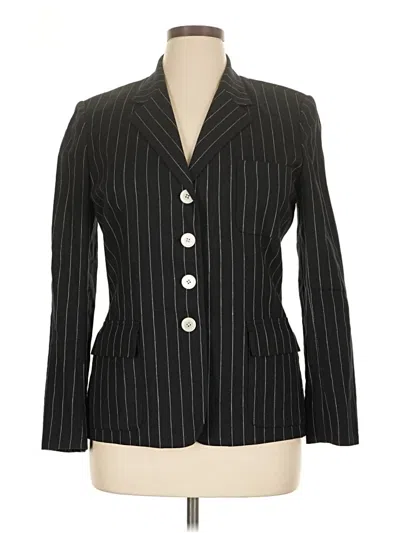 Pre-owned Chaps Blazer Jacket In Black