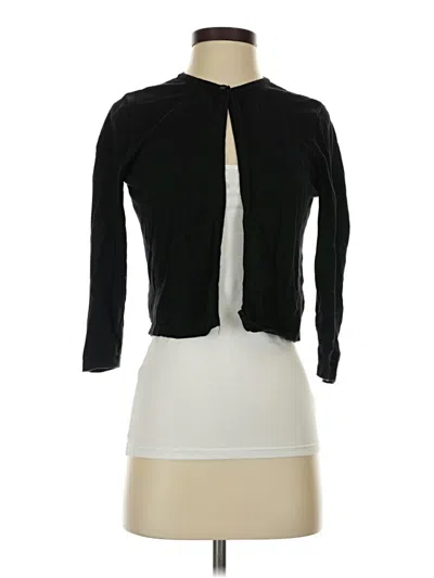 Pre-owned Chaps Cardigan Sweater In Black