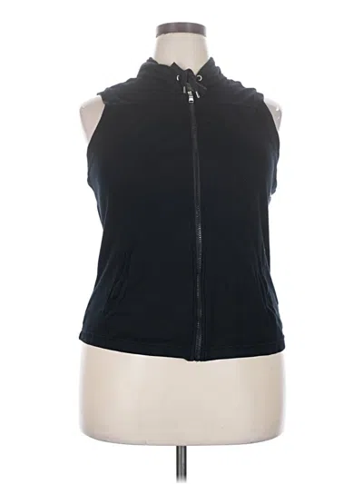 Pre-owned Chaps Cardigan Sweater In Black