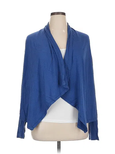 Pre-owned Chaps Cardigan Sweater In Blue