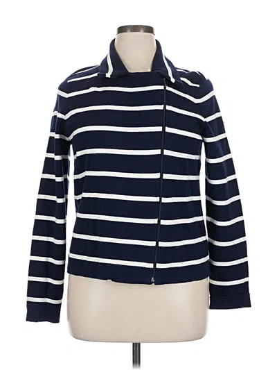 Pre-owned Chaps Cardigan Sweater In Blue